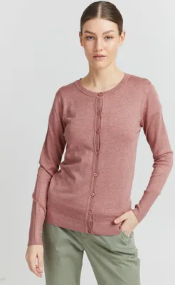 Produktbild von OXMO OXHlin - 21950012ME Damen Strickjacke Feinstrick Cardigan Strickcardigan