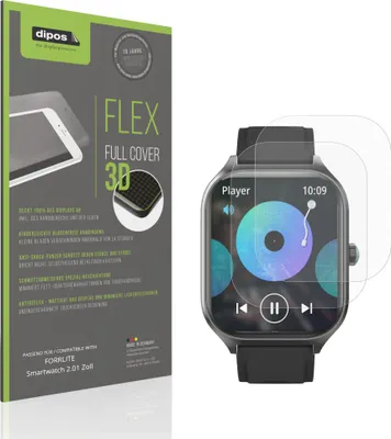 Zdjęcie produktu dla 2x dipos FlexAR FORRLITE Smartwatch 2.01 Zoll