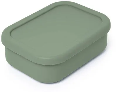 Image de Boîte à lunch en silicone - adaptée au micro-ondes, étanche, 18 x 13 cm