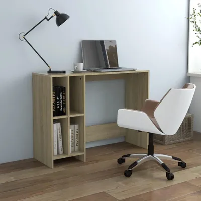 Zdjęcie produktu dla Biurko Pod Laptopa, Dąb Sonoma, 102,5 X 35 X 75 Cm, Płyta Lumarko!