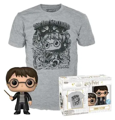 Produktbild von Funko Harry Potter Kurzarm-t-shirt Grau L Kinder Grau L