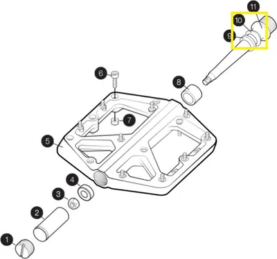 Produktbild von Crankbrothers Pedal External Seal, Dichtung, außen