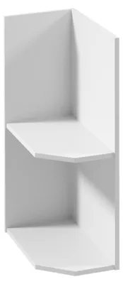 Produktbild von LUMEA Eckunterschrank – Breite 25 cm, weiß, linke Ausführung