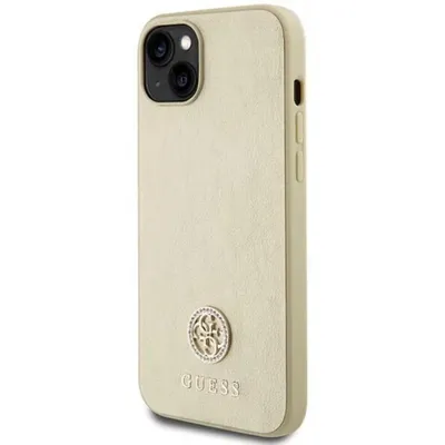 Immagine prodotto di Guess Guhcp15Sps4Dgpd Iphone 15 / 14 / 13 6.1 Złoty/Oro Custodia rigida in pelle 4G Logo Strass in metallo