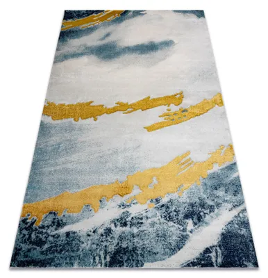 Image de Tapis EMERALD exclusif 1023 glamour, élégant abstraction bleu / or bleu 180x270 cm