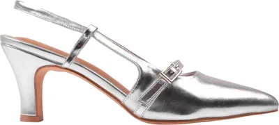 Immagine prodotto di Where´s That From - Sandali da donna "On Point", in vernice WM532 (37 EU larghi) (argento)
