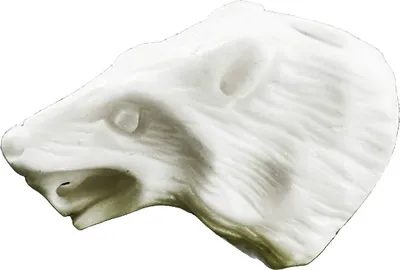 Produktbild von Haarschmuck Bartperlen Clanir Wolfskopf Knochen Lockenperle 6440