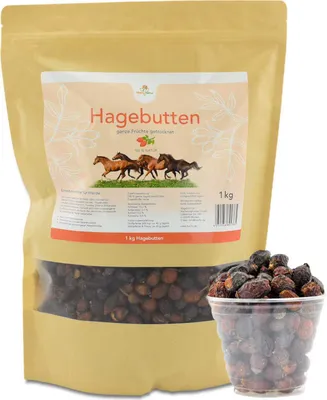 Produktbild von Hagebutten Pferd getrocknet 1kg - Ganze Früchte schonend getrocknet - Für Pferde und Ponys mit viel Vitamin C