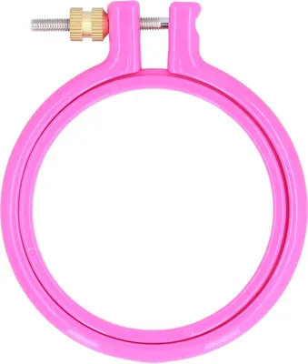 Produktbild von Kreuzstich-Stickkreis, Kunststoff, bunter Reifenring für DIY-Kunsthandwerk, Nähen, 7,6 cm