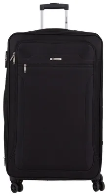 Produktbild von großer schwarzer Weichstoffkoffer 80 cm mit Verlängerung