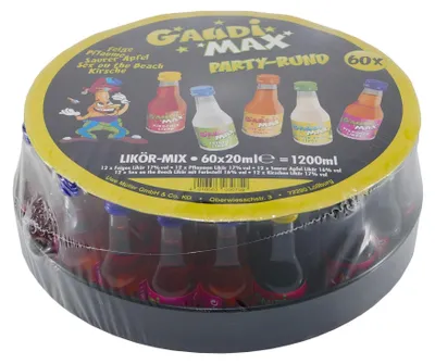 Produktbild von GAUDI MAX PARTY-RUND (60 x 0,02L)