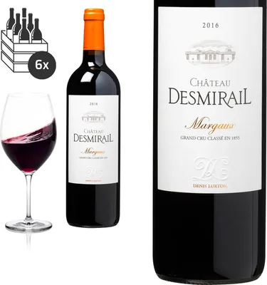 Produktbild von 6er Karton 2016 Margaux Château Desmirail Grand Cru Classé Rotwein