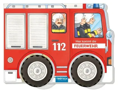 Obrázek produktu pro Trötsch Pappenbuch Räderbuch Hier kommt die Feuerwehr