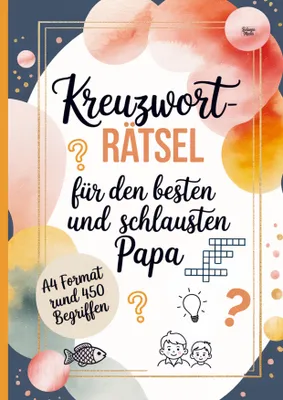 Produktbild von Kreuzworträtsel für  den besten und schlausten Papa