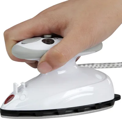 Obrázek produktu pro Jago Mini žehlička bílá, 260-420 W, nepřilnavá plocha, parní