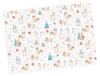 Obrázek produktu pro 5 listů vánočního balicího papíru - 1,60 €/m2 - 84,1 x 59,4 cm