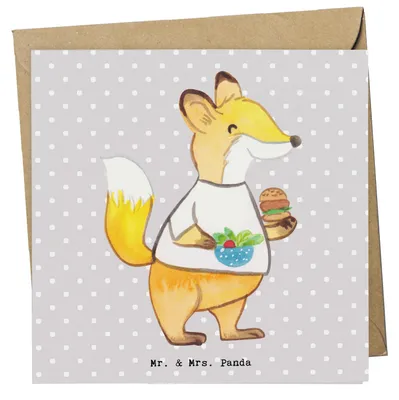 Produktbild von Mr. & Mrs. Panda Grußkarte Gastwirt Herz - Grau Pastell - Geschenk, doppelkarte, Bar, Geburtstagsgeschenk, Gaststätte, Glückwunschkarte, Kneipe, Cocktails, Klappkarte