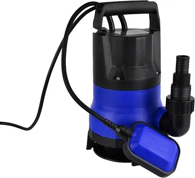 Obrázek produktu pro Čerpadlo na špinavou vodu – ponorné čerpadlo, čerpadlo na odpadní vodu, vodní čerpadlo s plovákem, plastové čerpadlo na špinavou vodu – 400 W, 8000 l/h, výtlačný výkon 5 m