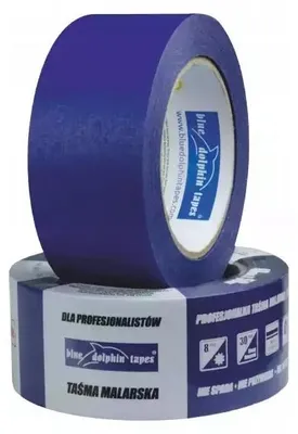 Produktbild von Blue Dolphin Malerkrepp Blau 25mm x 50m Profi-Qualität