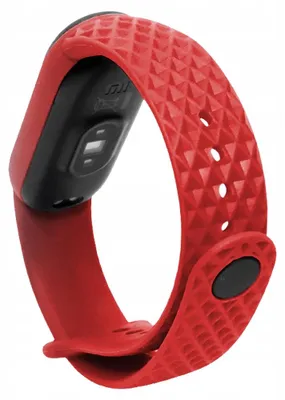 Zdjęcie produktu dla Opaska ChronSmarta do smartband'a Xiaomi Mi Band 5 / 6 / 7 (Czerwony)
