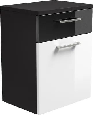 Produktbild von Seitenschrank Bad hängend - Rima - anthrazit-weiss