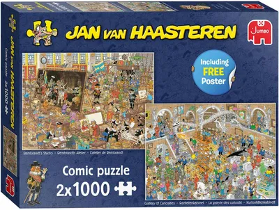 Produktbild von Jan van Haasteren A Trip to the Museum 2x1000 pcs, 1000 Stück(e), Comics, 12 Jahr(e)