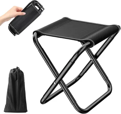 Produktbild von Klappstuhl 29 x 23 x 31 cm, Kohlenstoffstahl, mit Tragetasche, für Camping
