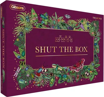 Produktbild von Gibsons Shut the Box Holz-Würfelspiel pädagogisches Familienspiel