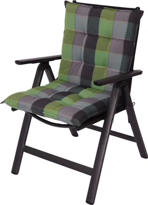 Produktbild von Sun Garden Polsterauflage "Sylt" Niedriglehner 2er Set / 10475-240 grün-türkis-grau kariert