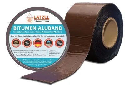 Immagine prodotto di Nastro di riparazione bituminoso alluminizzato - Rotolo da 200 mm, 10 metri