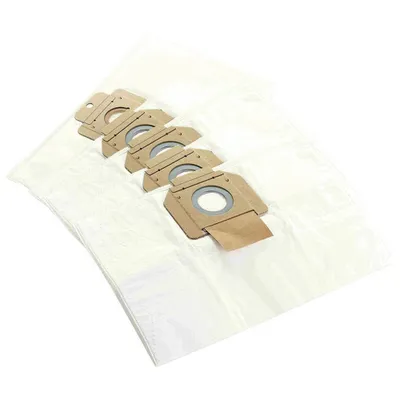 A stack of vacuum cleaner bags on a white background.