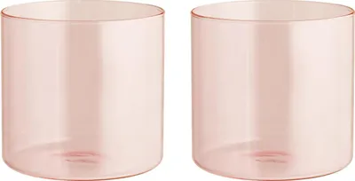 Produktbild von H&H 2er-Set tageslichtrosa Gläser cl 33