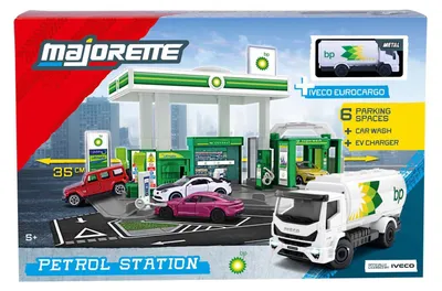 Produktbild von Tankstelle Spielzeug BP mit Tankwagen - Spielset für Kinder