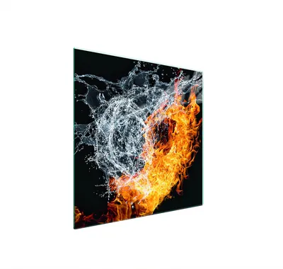 Produktbild von Glasschutzplatte Für Herd 50X52 Herz