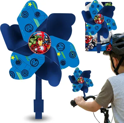 Produktbild von MARVEL Avengers Windrad für den Fahrradlenker – Windrad mit Halterung für Kinderroller
