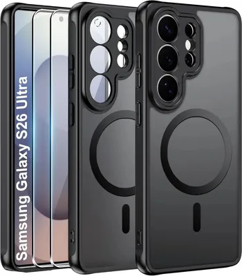 Produktbild von Hülle + 2X Schutzglas für Samsung Galaxy S26 Ultra Panzerfolie MagSafe Case 9H