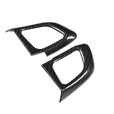Produktbild von Lenkradknopfverkleidung, Lenkradabdeckung, Carbonfaser-Lenkradverkleidung, Lenkradknopfabdeckung, Carbonfaser-Lenkradverkleidung, Lenkradknopfverkleidung für Land Rover