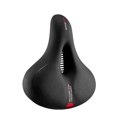 Image de Selle de vélo Rockbros Siège ergonomique Siège de vélo étanche Noir-Rouge