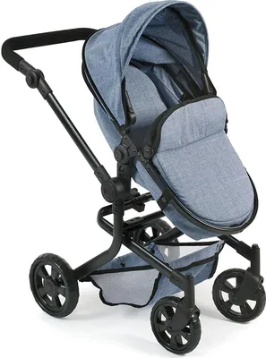 Image de Bayer Chic 2000 Poussette de poupée combinée "MIKA" - Couleur : Jeans blue ; 595 50