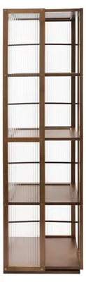 Immagine prodotto di Libreria, design a 4 livelli, girevole a 360°, marrone