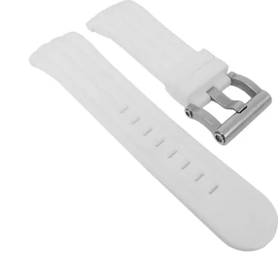 Produktbild von Uhrenarmband Silikon weiß 24mm TW STEEL TW-123 TW-608