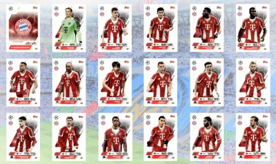 Produktbild von Topps Match Attax 2025 2026 Bayern Munich Set – 18 Cards