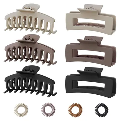Immagine prodotto di Fermaglio per capelli grande antiscivolo da donna 11 cm Set di 6 fermagli per capelli Accessori per capelli