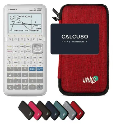 Produktbild von Casio fx-9860GIII inkl. WYNGS Schutztasche Rot - Grafikrechner - Basic Set