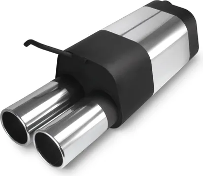 Produktbild von KDS Edelstahl Sportauspuff Auspuff 2x90 rund für Audi A3 Typ 8L mit