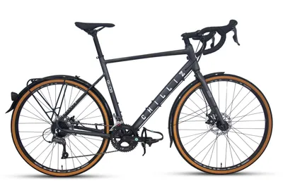 Produktbild von CHILLIZ Gravelbike Gravel 28 Zoll GL.08 grau Rahmenhöhe 57 cm 16 Gänge mech. Scheibenbremse Schutzbleche