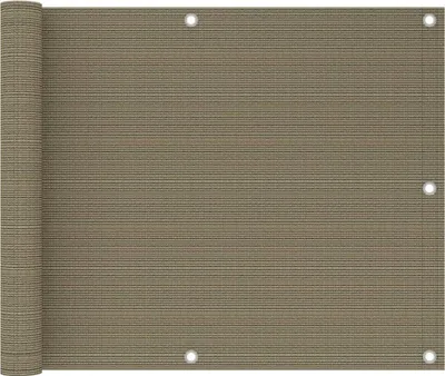 Obrázek produktu pro Balkónová zástěna taupe 75 x 300 cm HDPE