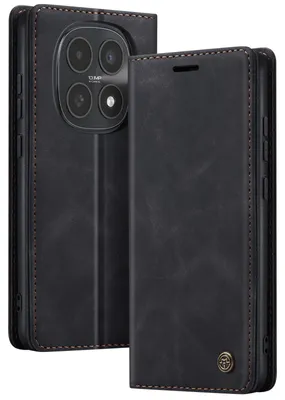 Produktbild von Avizar, Vintage Wallet Hülle CaseMe für Redmi Note 15 4G / 5G, Schwarz