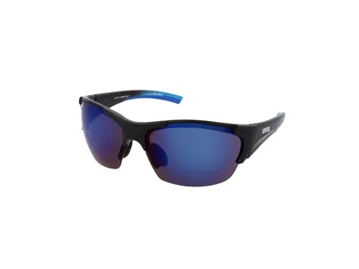 Produktbild von Uvex blaze III, Halbrandlos, Schwarz, Schwarz, Blau, Blau