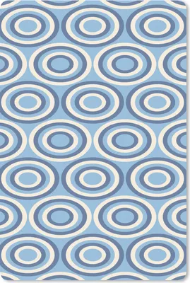 Produktbild von MuchoWow® Mauspad Mousepad Kreis - Blau - Muster 40x60 cm - Mousepads - Maus Mat - Pad - Mausunterlage - Schreibtisch Accesoire